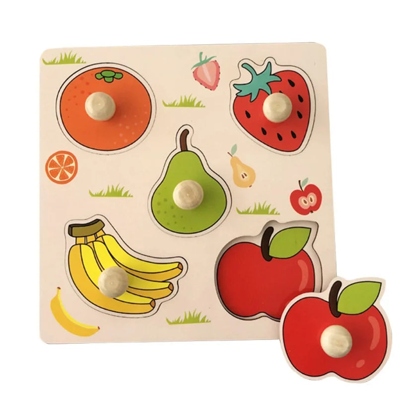 Montessori Wooden Puzzle Board for Toddlers