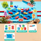 Montessori Cloth Fishing Game with Sea Animals