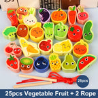 Wooden Threading Beads Lacing Toy