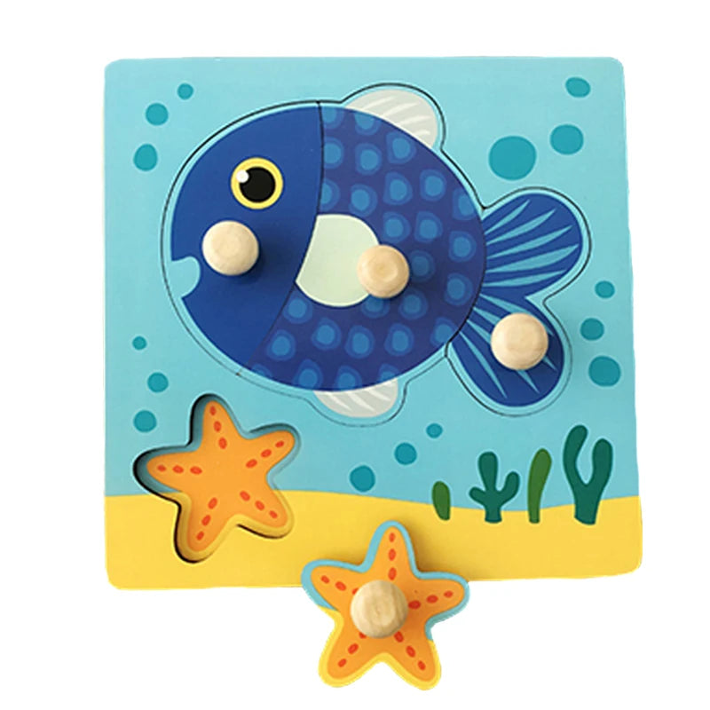Montessori Wooden Puzzle Board for Toddlers