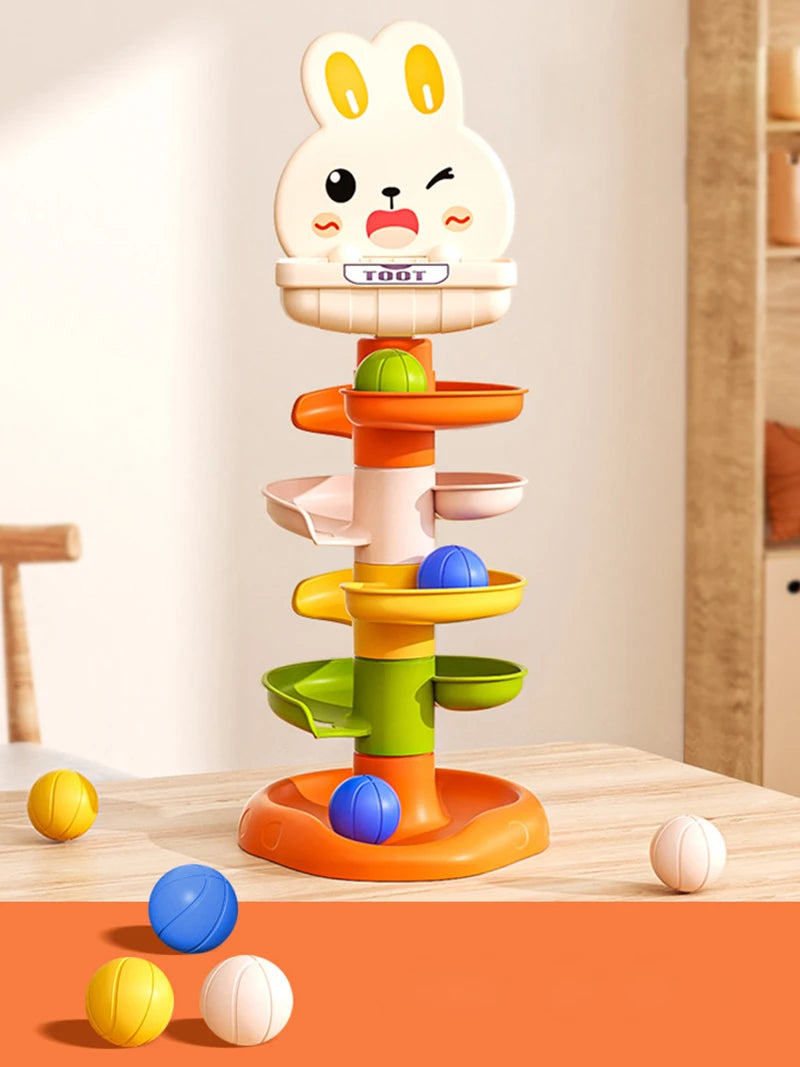 Ball Drop and Roll Tower for Toddlers