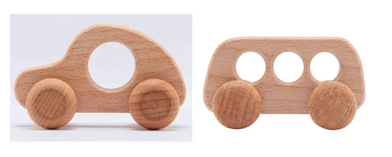 Wooden Pull-Along and Push Toys for Babies