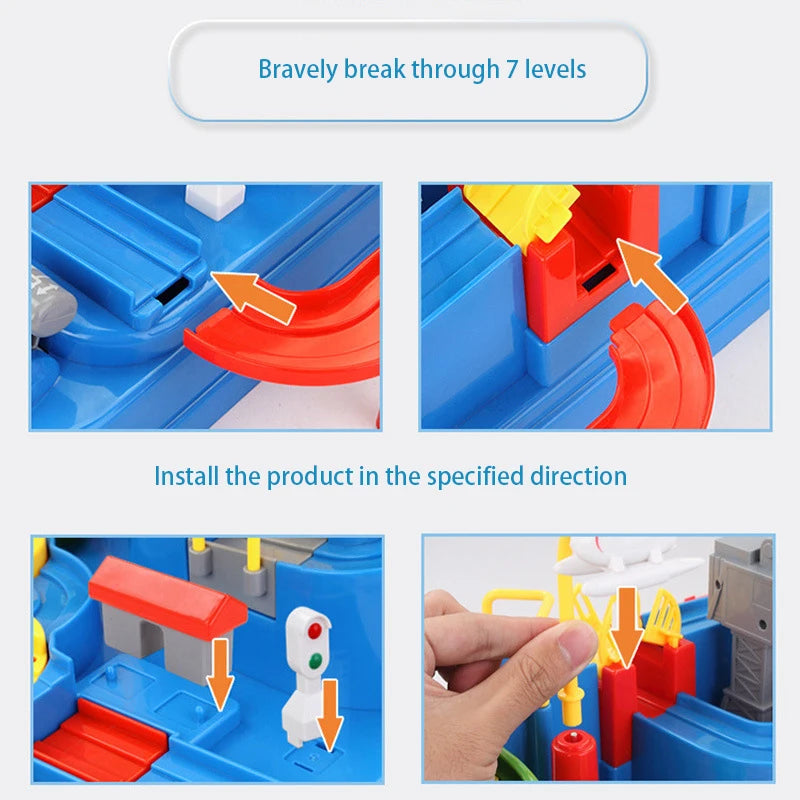Track Adventure Rail Car Toy Set