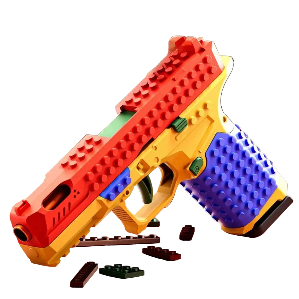 BrickBlaze™ Building Block Blaster – Foam Projectile Construction Gun