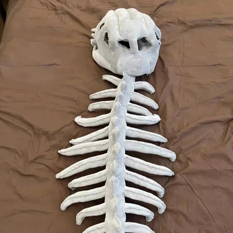 Dinosaur Skeleton Plush Costume for Kids and Adults