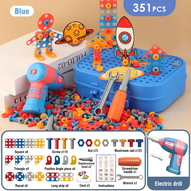 Electric Drill Screw Building Puzzle Set