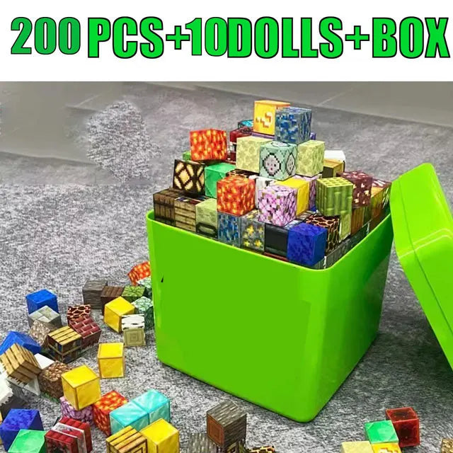 Magnetic Building Blocks Storage Box Set