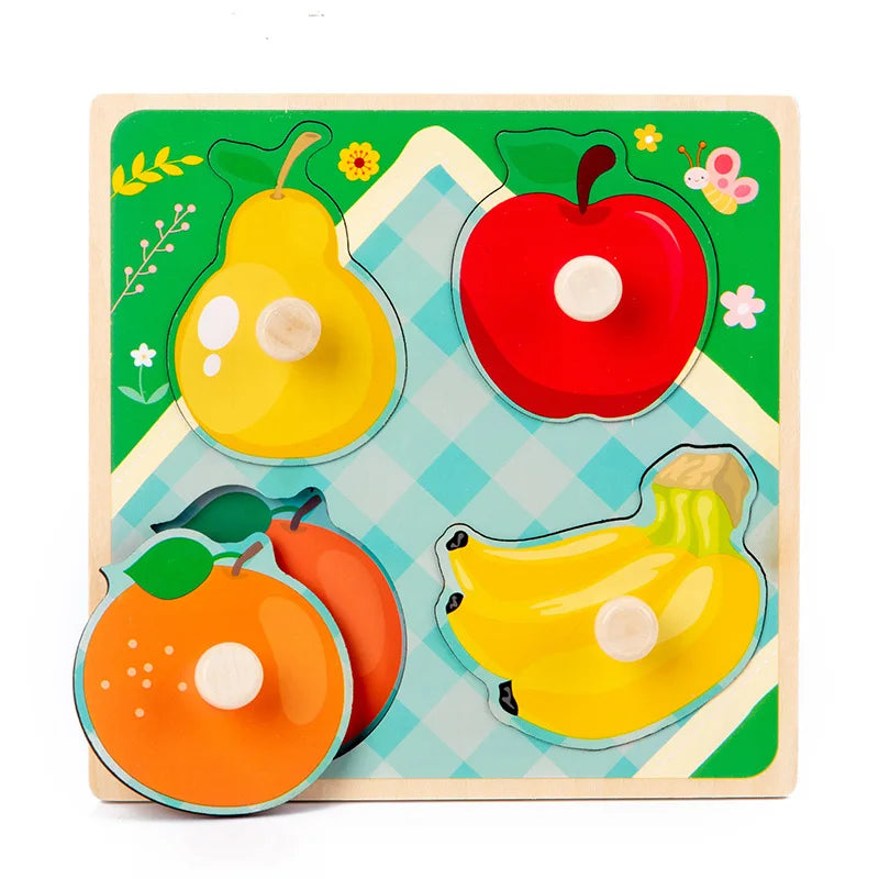 Montessori Wooden Puzzle Board for Toddlers