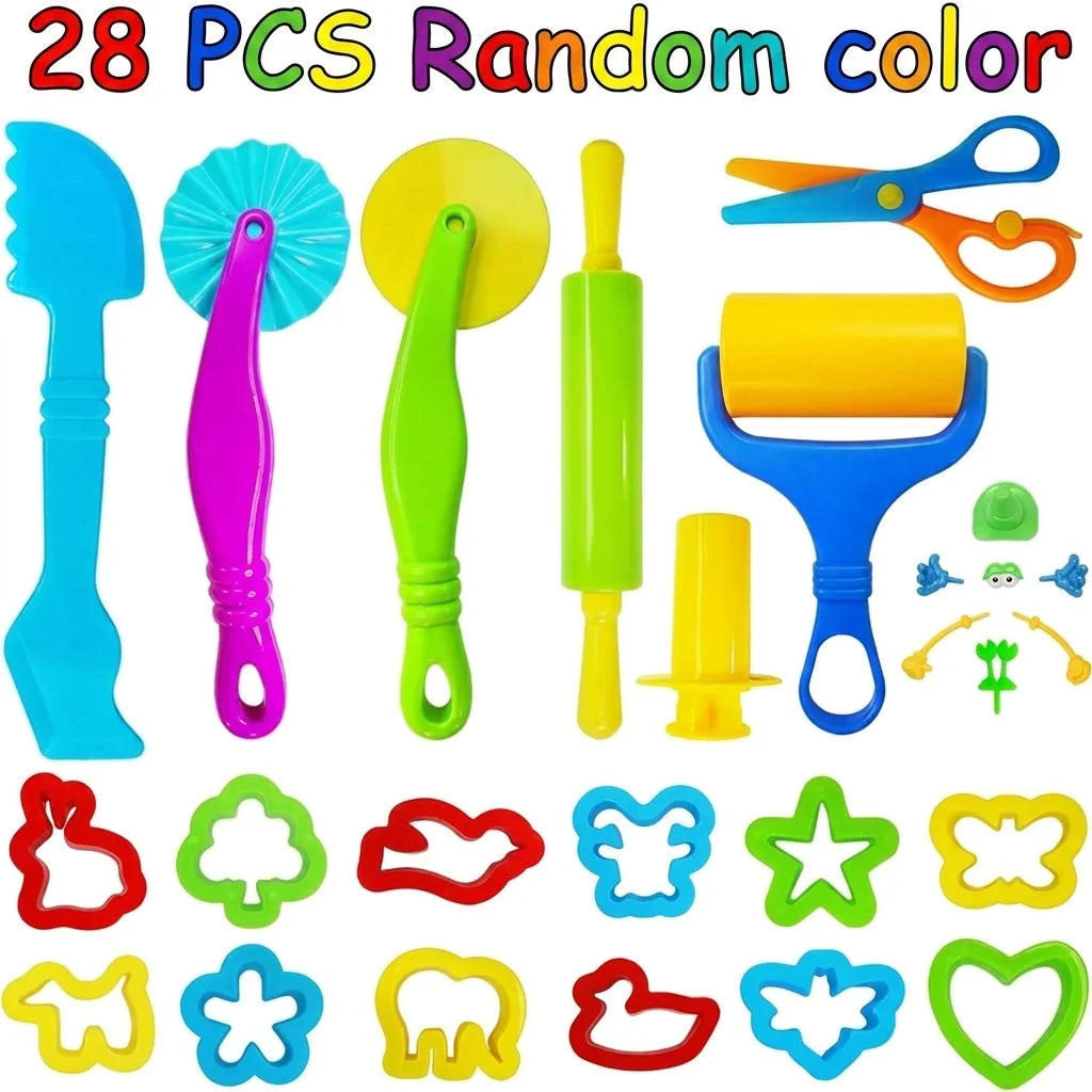 Play Dough Tool Kit with Animal and Shell Molds