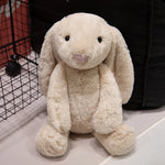 Kawaii Long-Ears Rabbit Plush Pillow – Soft Healing Bunny Doll