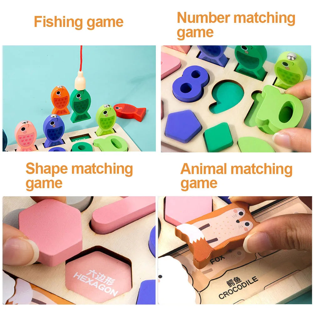 4-in-1 Montessori Wooden Busy Board, photo 3