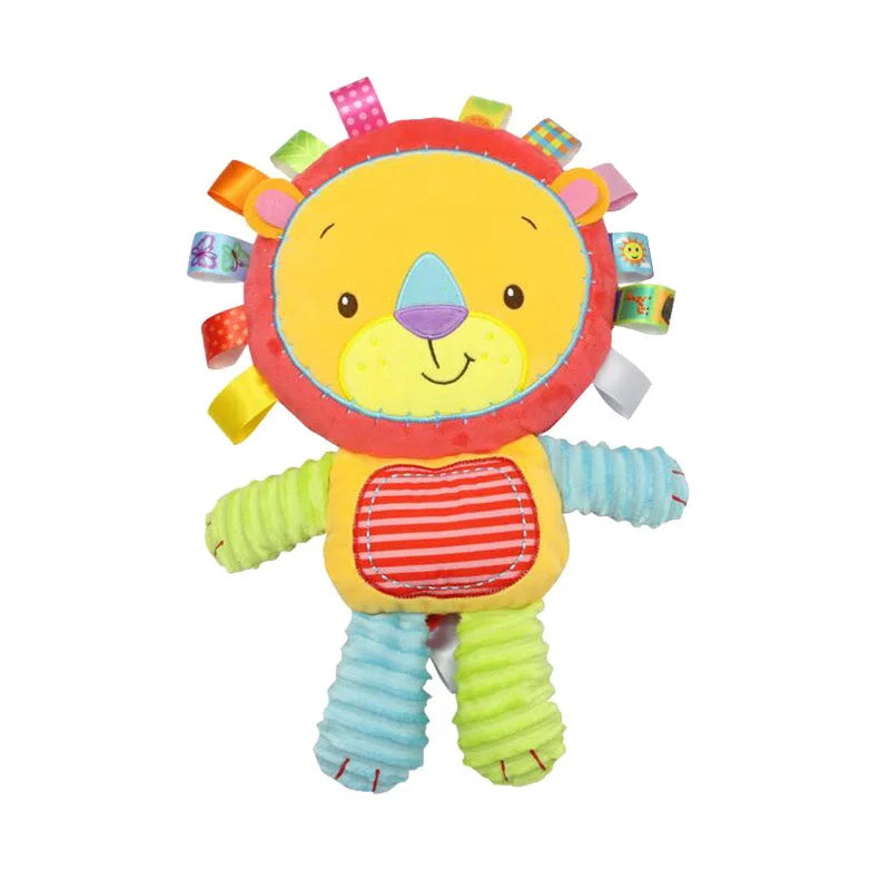 Animal Taggie Plush Rattle with Bell