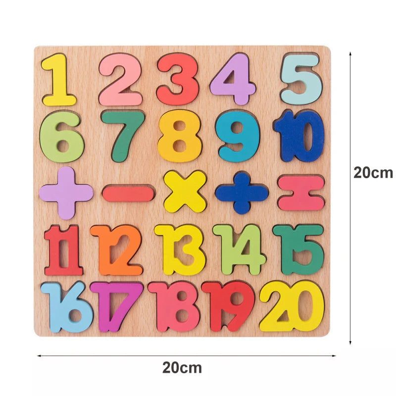Montessori Wooden Puzzle Board for Toddlers