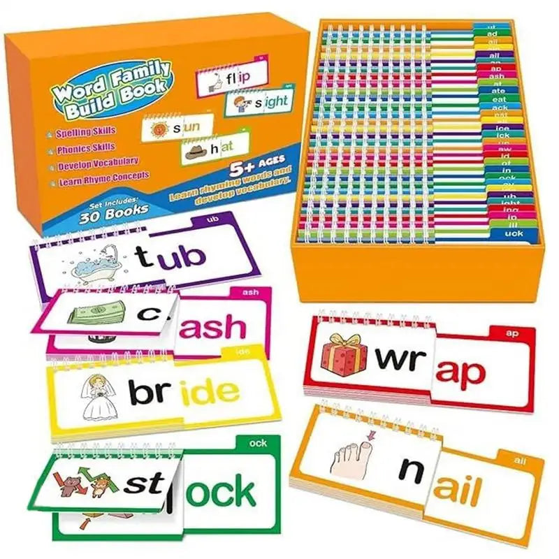 RhymeTime Read and Rhyme Word Family Flip Books (30 Books)