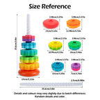 Rotating Rainbow Stacking Tower