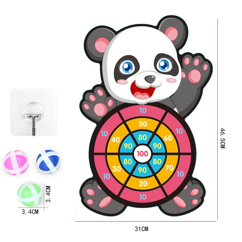 Kids Dart Board Set – Soft Sticky Ball Target Game