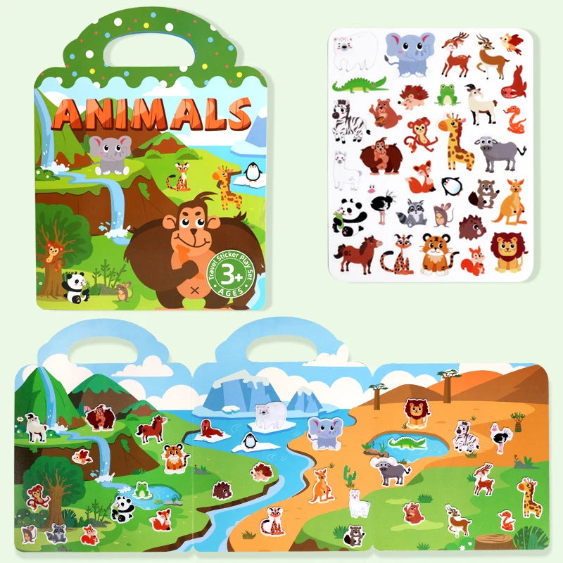 Reusable Jelly Sticker Quiet Book