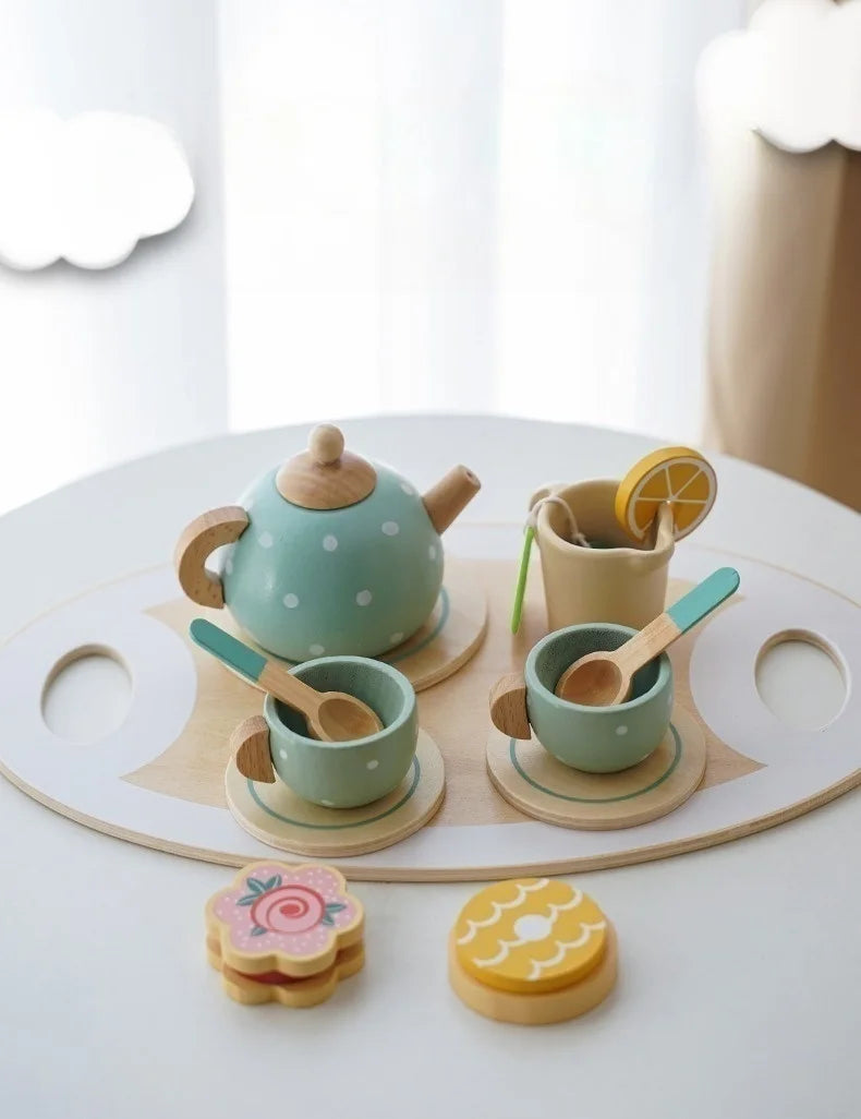 Wooden Afternoon Tea Pretend Play Set