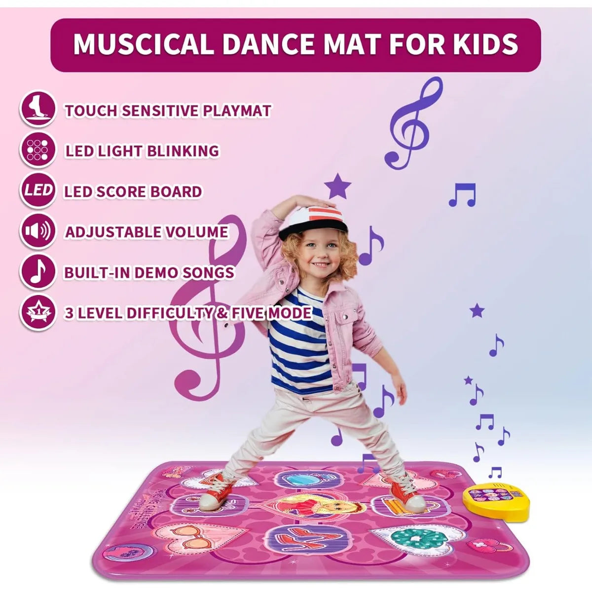 Unicorn Music Dance Mat with LED Scoreboard, photo 5