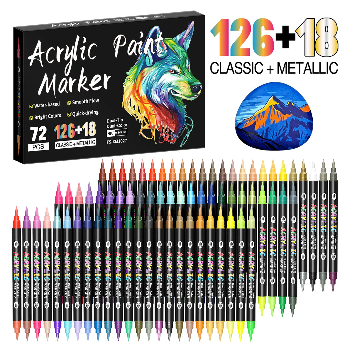Artist's Dream Dual-Tip Acrylic Paint Markers
