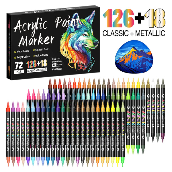 Artist's Dream Dual-Tip Acrylic Paint Markers