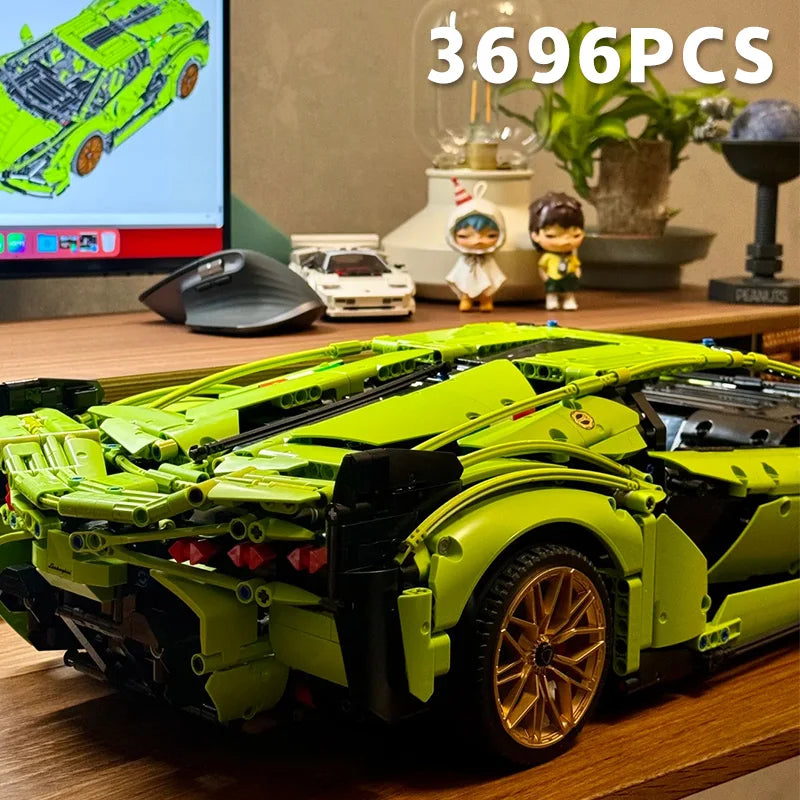 Technical SuperCar Assembly Building Set