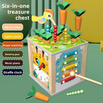 Montessori Wooden Multifunctional Activity Cube