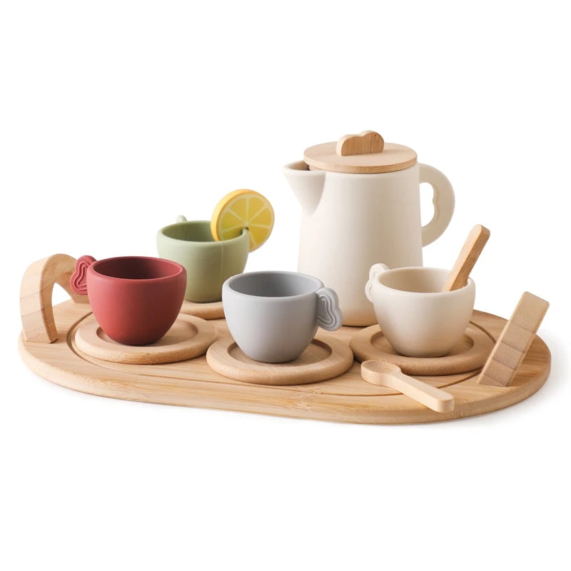 Wooden Montessori Musical Table – Aeolian Bells & Baby Rhythm Play Set