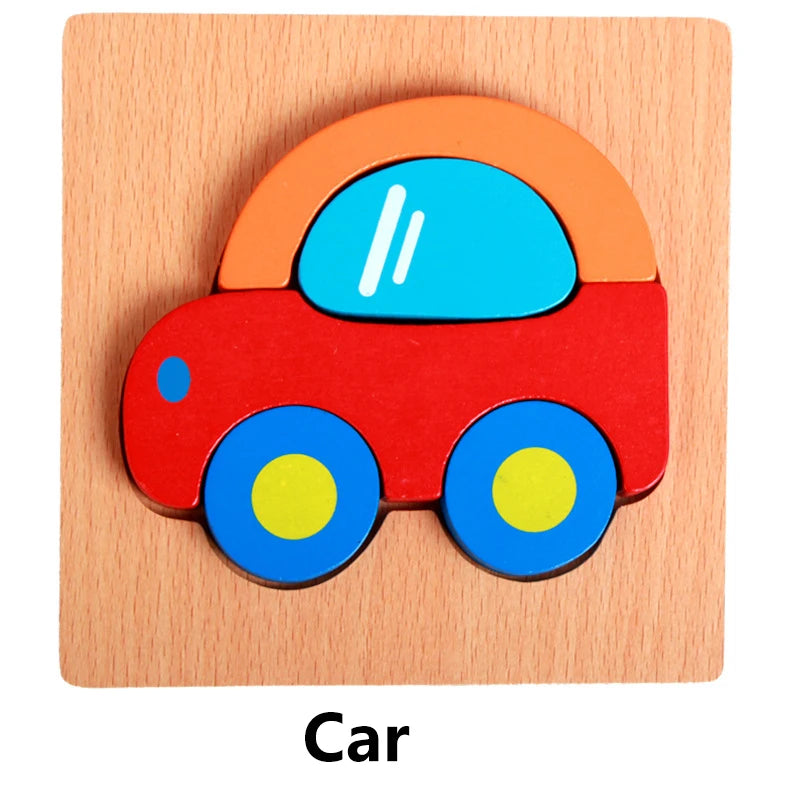 Montessori Wooden Puzzles (6 Pack)