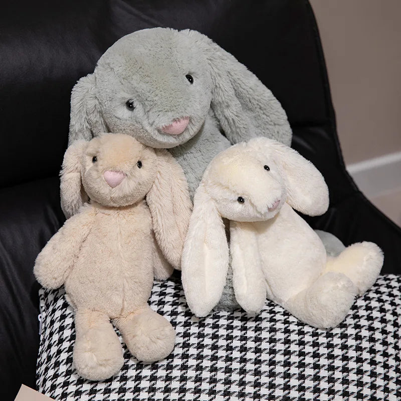 Kawaii Long-Ears Rabbit Plush Pillow – Soft Healing Bunny Doll