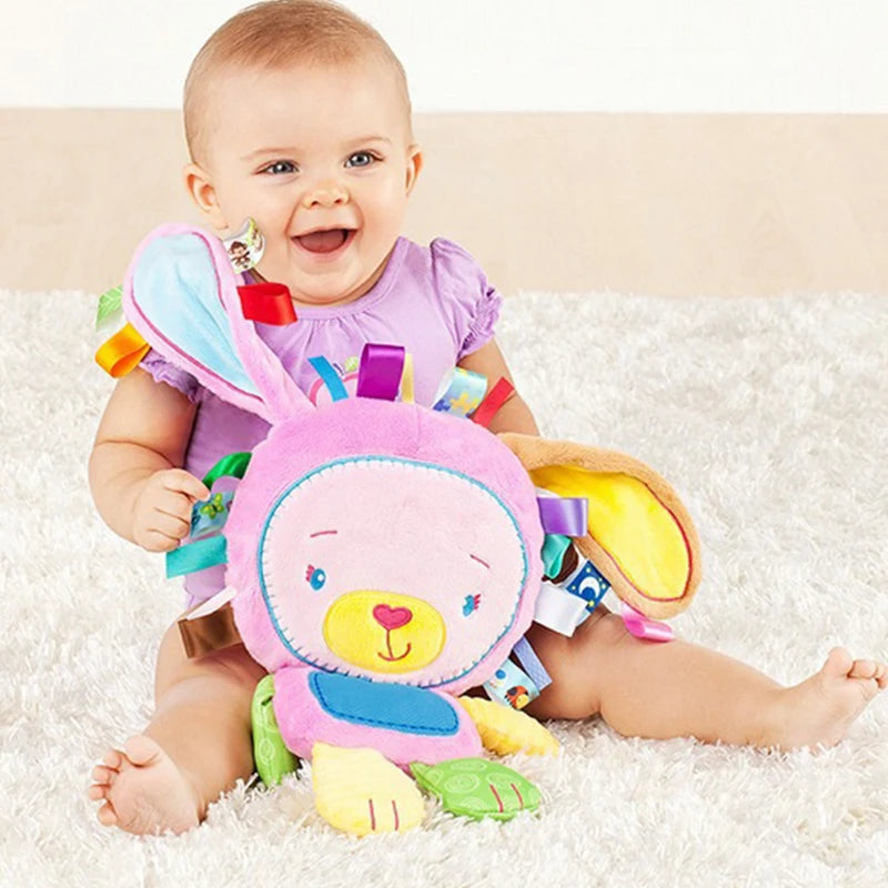 Animal Taggie Plush Rattle with Bell