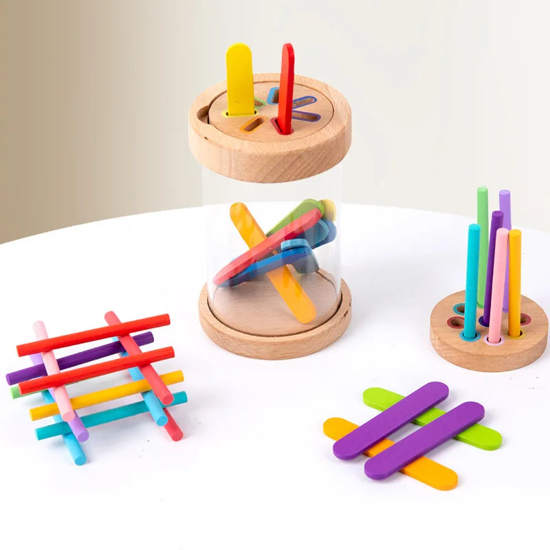 ColorNest Wooden Color Sorting Game, photo 6