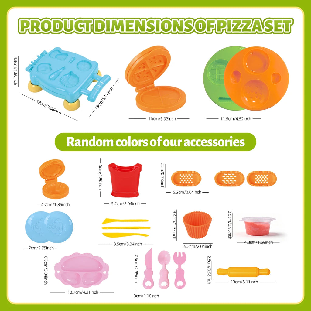Pretend Chef Play Dough Kit with Molds and Tools