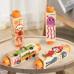 3D Wooden Jigsaw Rotating Puzzle Blocks