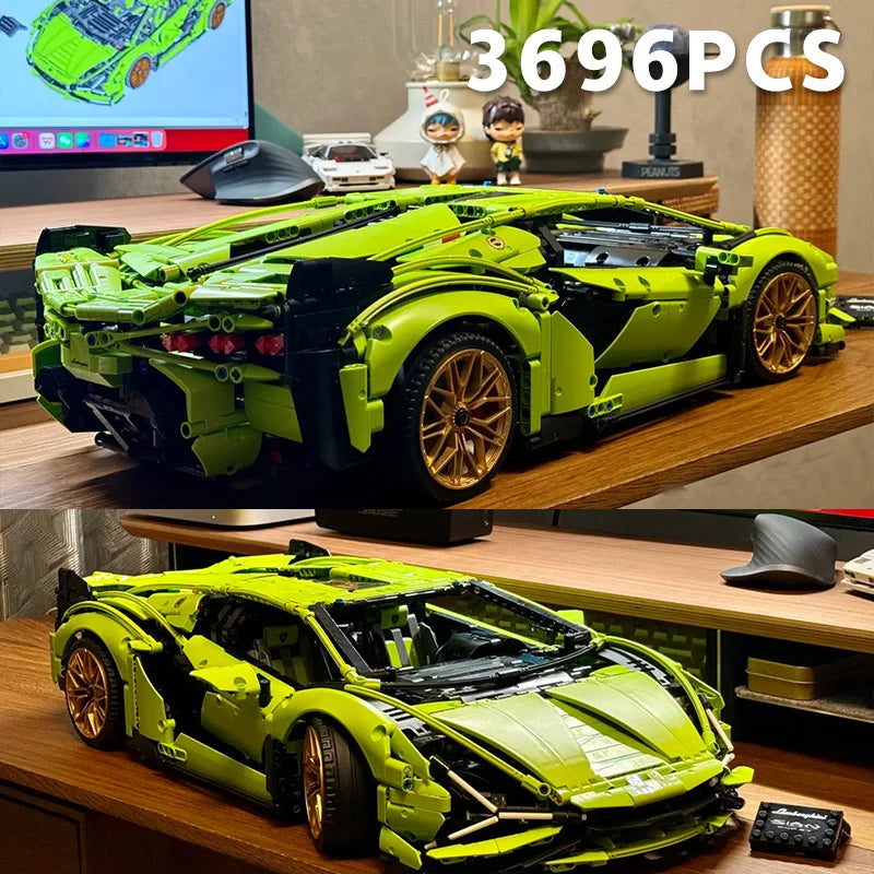 Technical SuperCar Assembly Building Set