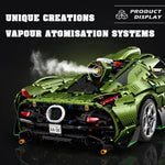 Keni Saige™ 1:8 Scale Supercar Building Blocks Model