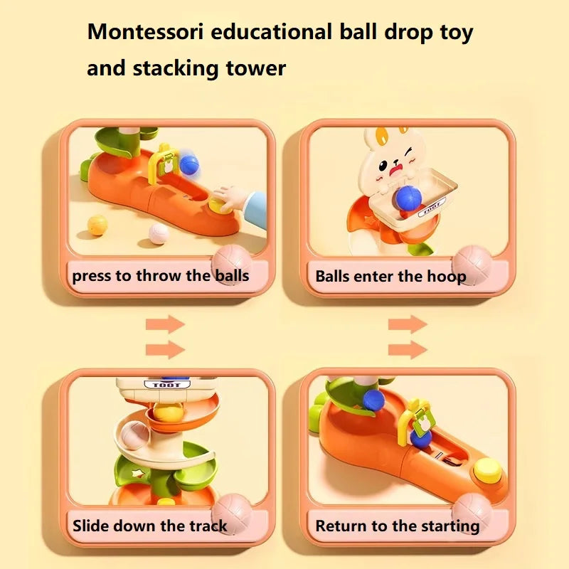 Ball Drop and Roll Tower for Toddlers