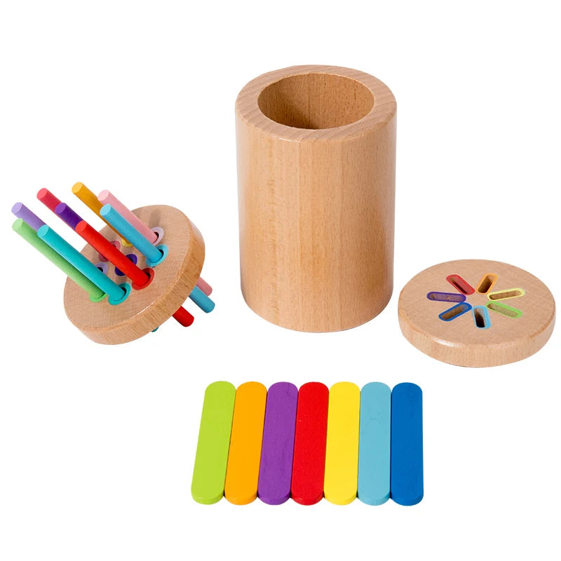 ColorNest Wooden Color Sorting Game, photo 7