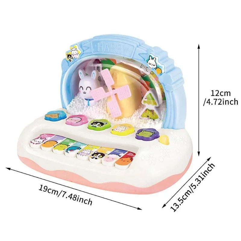 Kids Musical Piano Toy – Animal Sounds Keyboard (8 Keys)