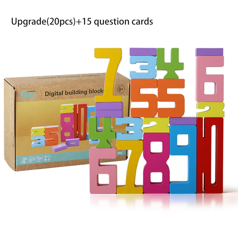 Montessori Wooden Number Blocks for Learning