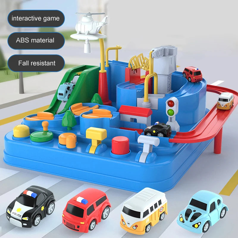 Track Adventure Rail Car Toy Set