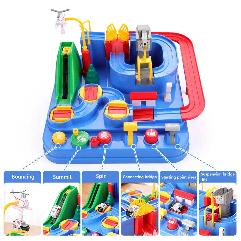 Track Adventure Rail Car Toy Set