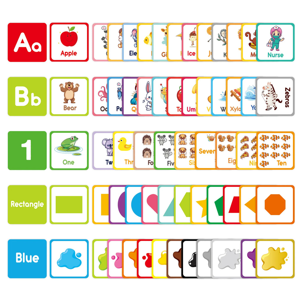 Cartoon English Learning Flash Cards