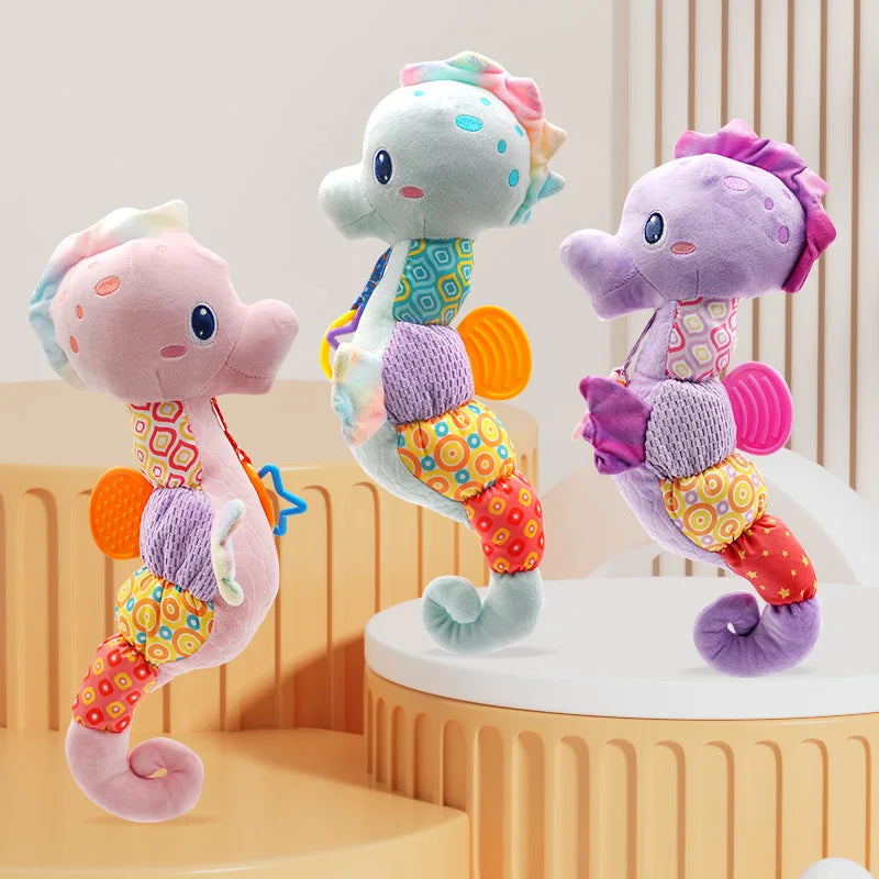 Musical Seahorse Baby Plush with Rattle and Crinkle