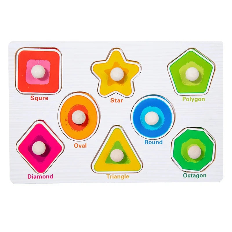 Montessori Wooden Puzzle Board for Toddlers