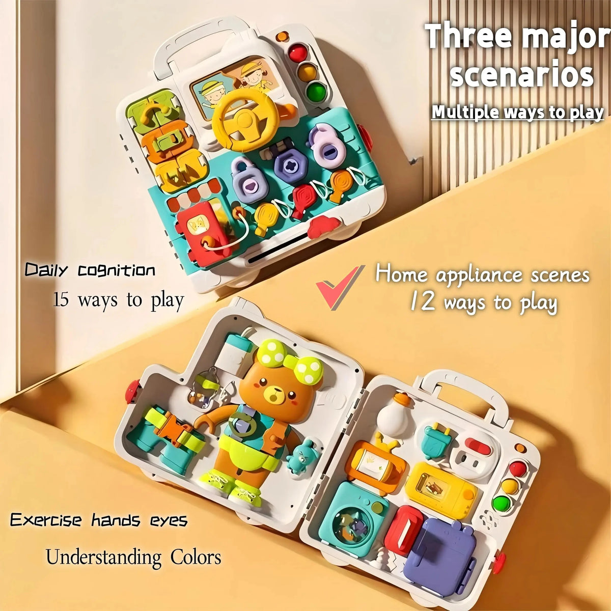 63-in-1 Montessori Car Busy Board