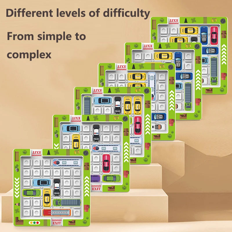 ParkLogic™ Magnetic Parking Maze – Montessori Puzzle & Brain Game