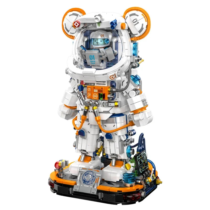 PANLOS Astronaut Teddy Bear LED Building Set