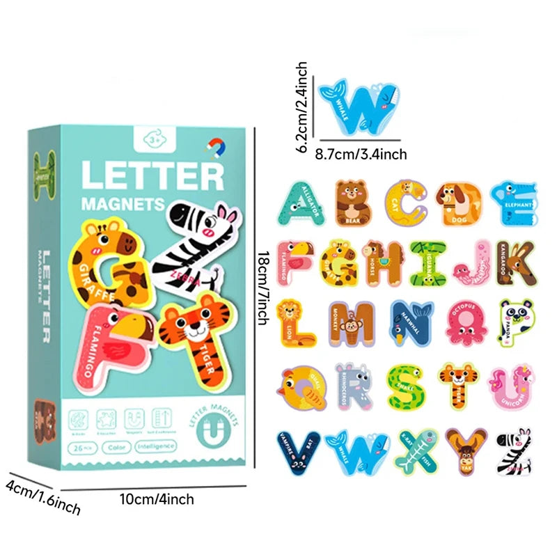 Magnetic Animal Alphabet Letters