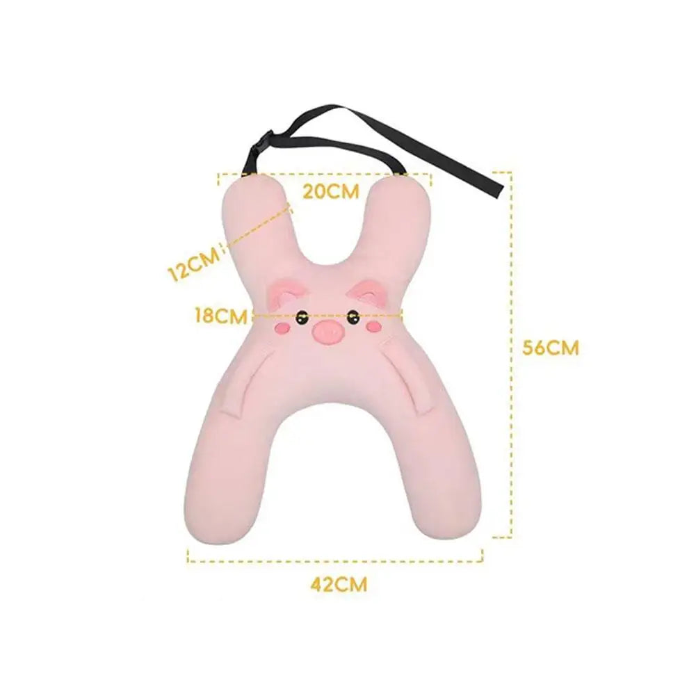 SnuggleSafari™ Kids Travel Pillow (Animal Plush Neck Support)
